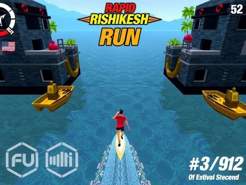 Rapid Rishikesh Run Gameplay Screenshot